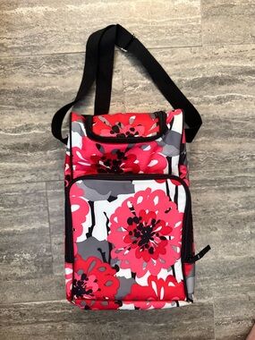 Thirty-One Bold Bloom Floral Pack N’ Pour Thermal Cooler Bottle Bag